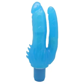 Clit Stimulating Dual Penetration Vibrating Dildo