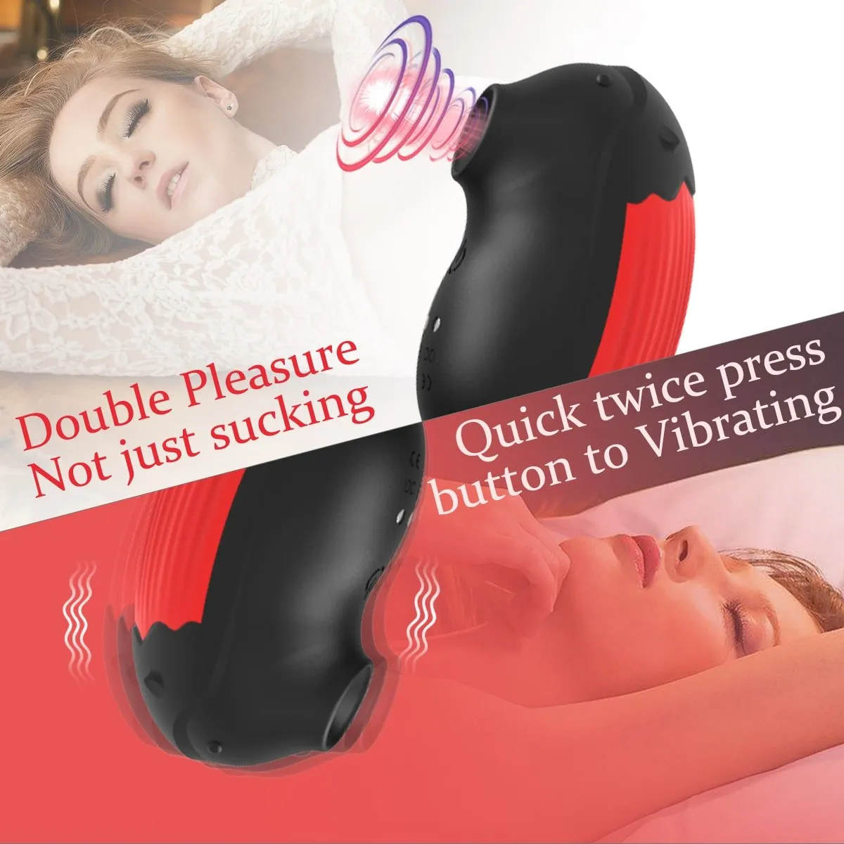 Clitoral Sucking Multiple Modes Vibrator Quiet Portable Size