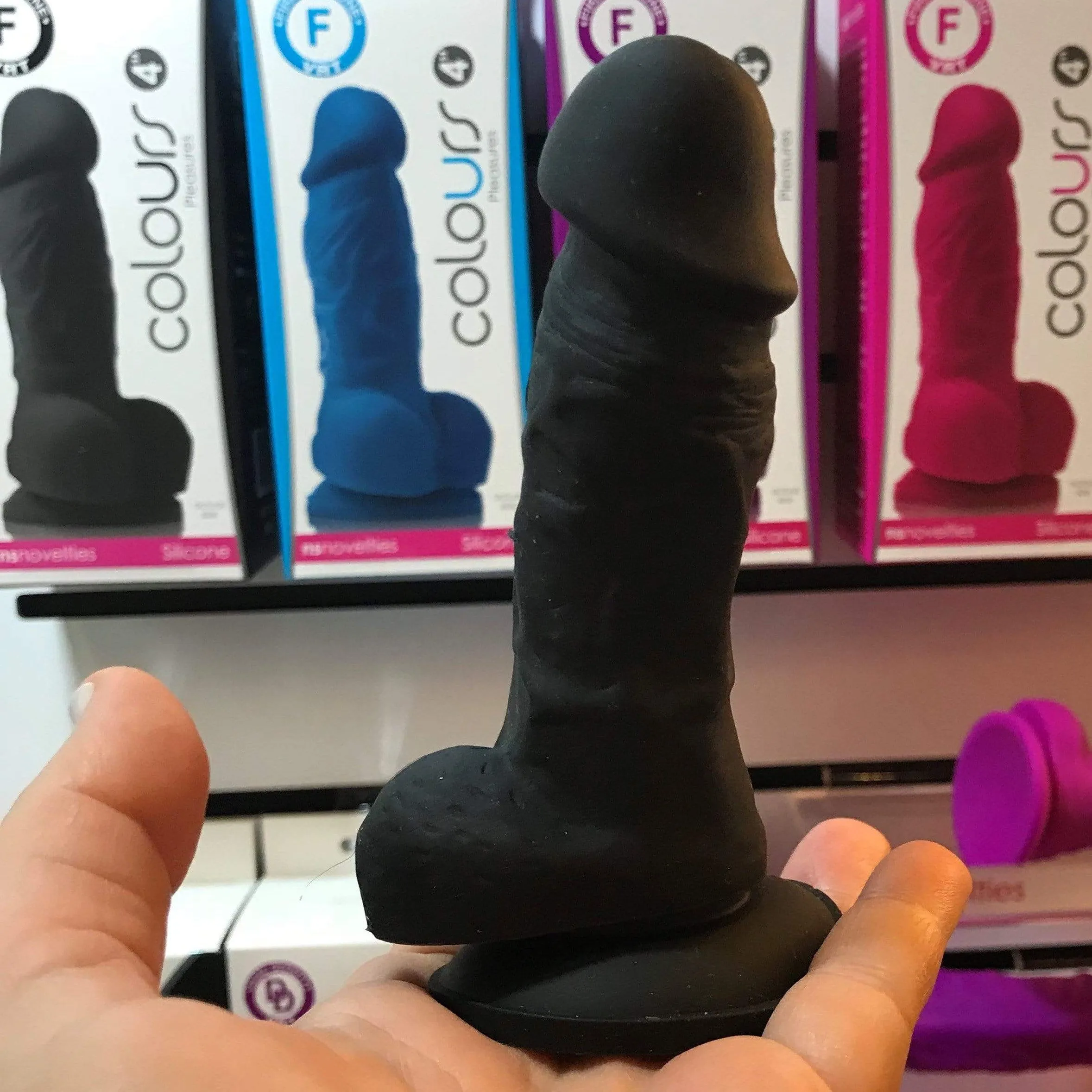 Colours Pleasures Realistic 4 Inch Silicone Dildo - Vanilla