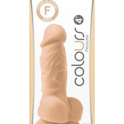 Colours Pleasures Realistic 4 Inch Silicone Dildo - Vanilla