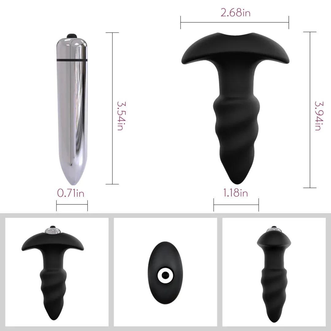 Corkscrew - Anal Toy Vibrating Butt Plug