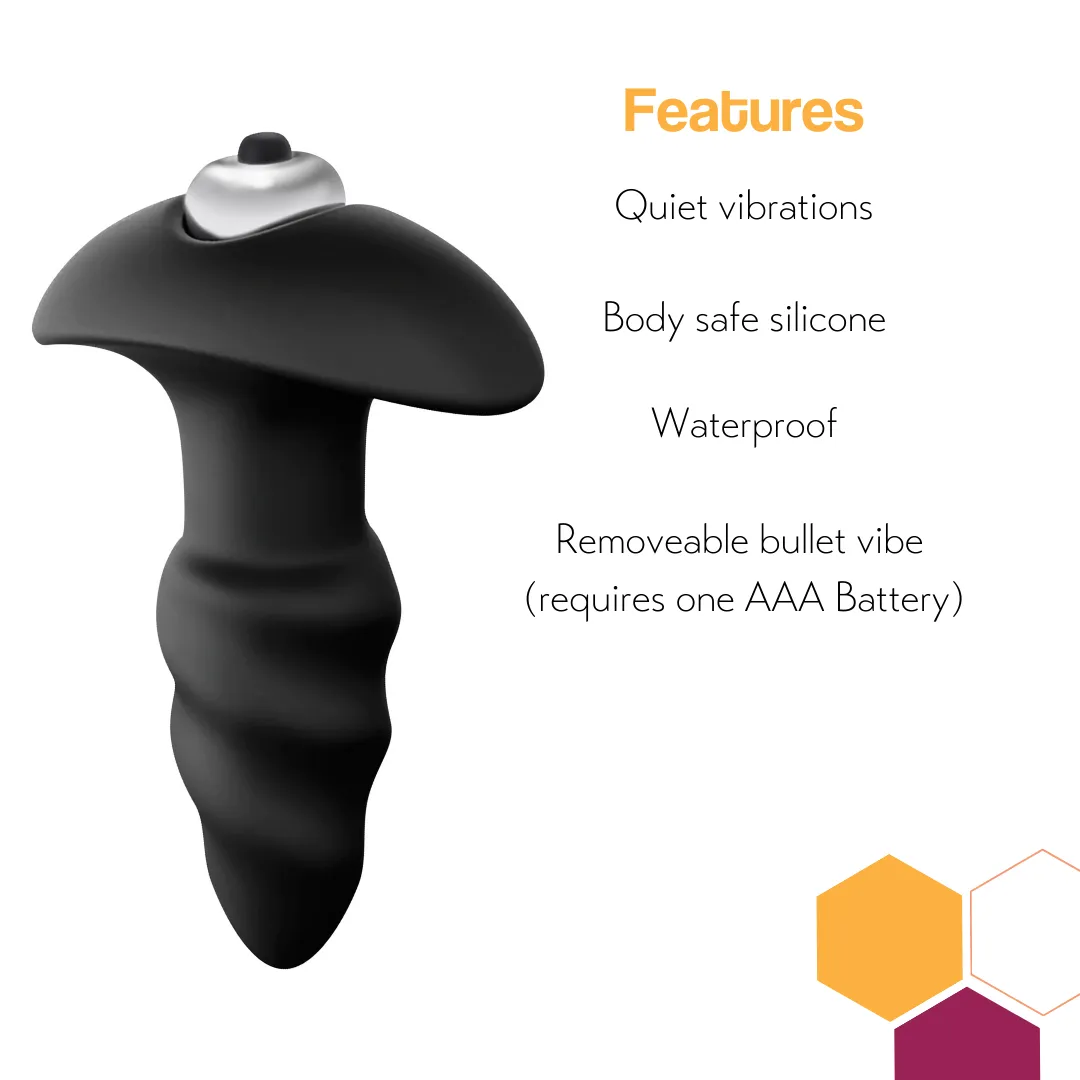 Corkscrew - Anal Toy Vibrating Butt Plug