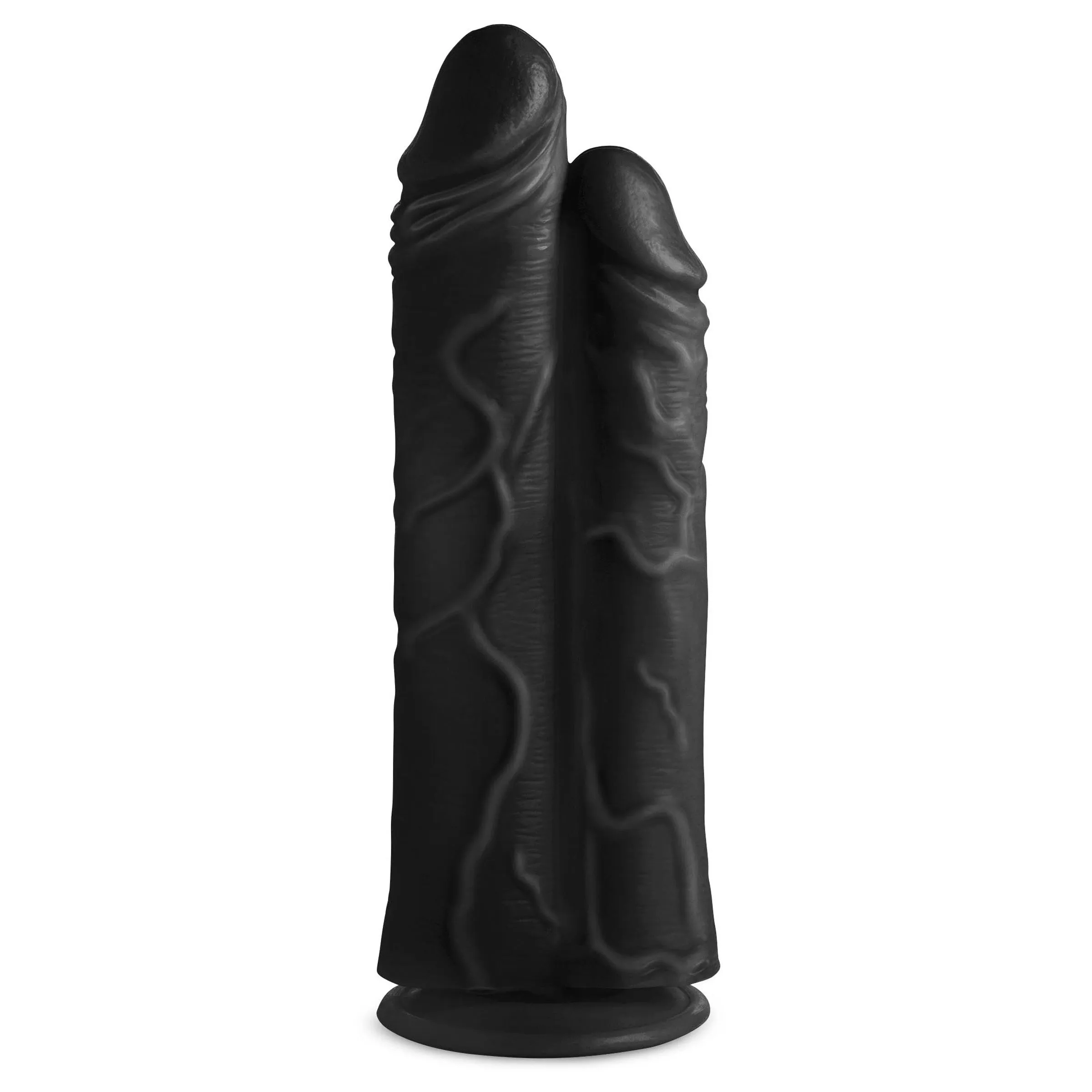 Double Stuffer 10" Double Pecker Dildo - Black