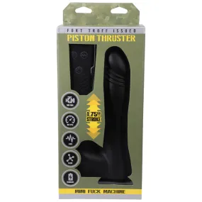 Fort Troff Piston Thruster 8.5 in Black Silicone Dildo