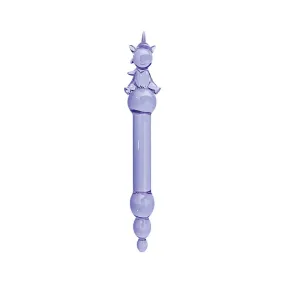 Glass Menagerie Unicorn Glass Dildo - Purple