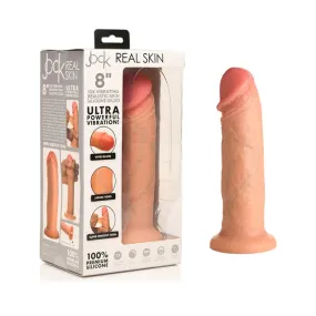 Jock Real Skin Vibrating Silicone Dildo 8in