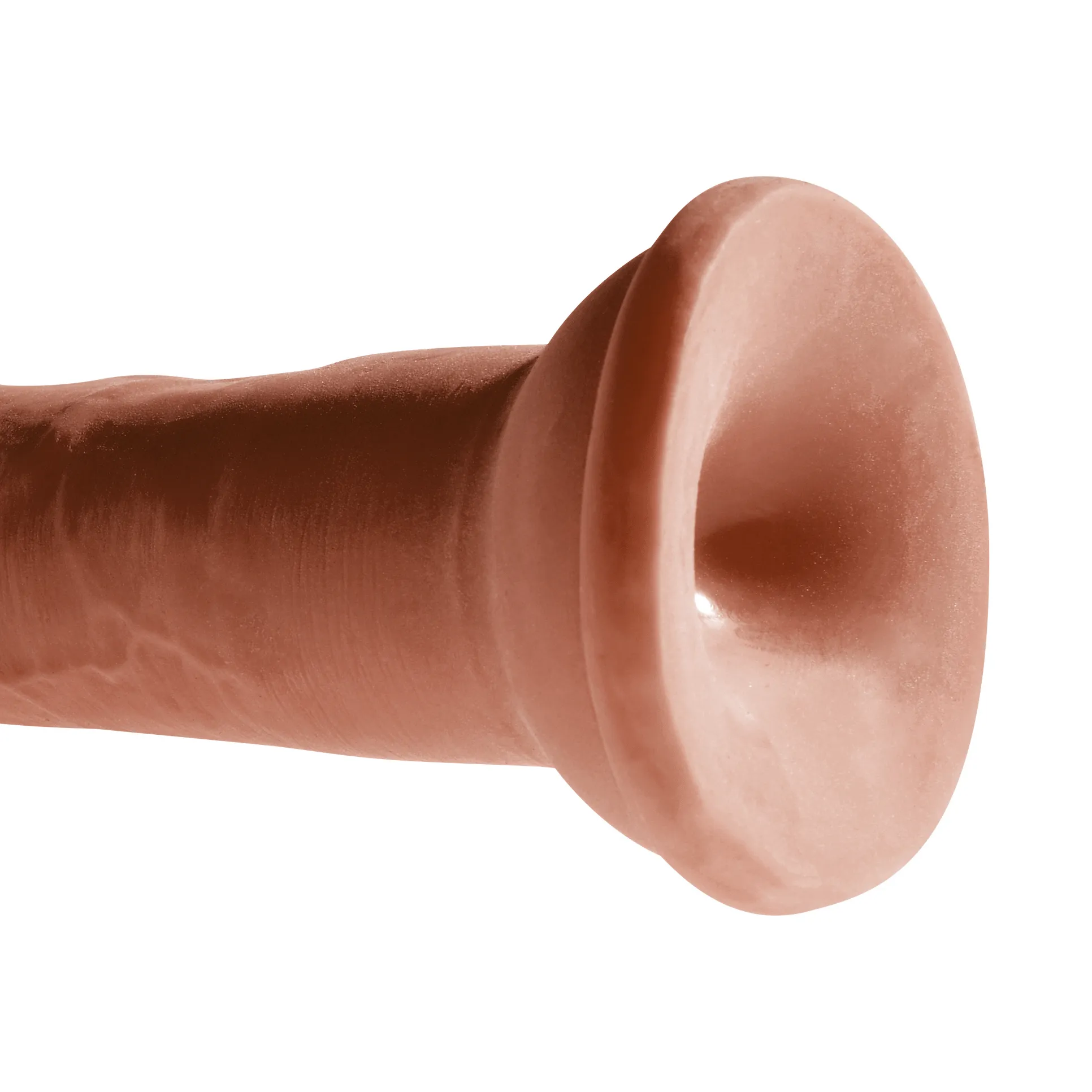 King Cock Plus Triple Density 8 Inch Suction Cup Dildo - Chocolate