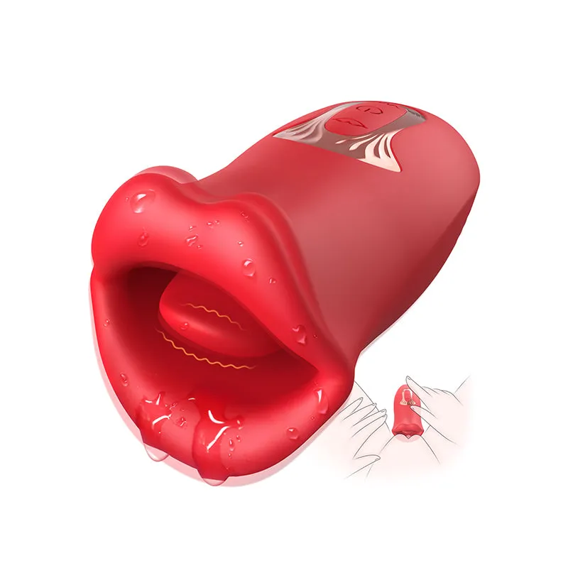 Kissing Vibrator with Vibrating Tongue