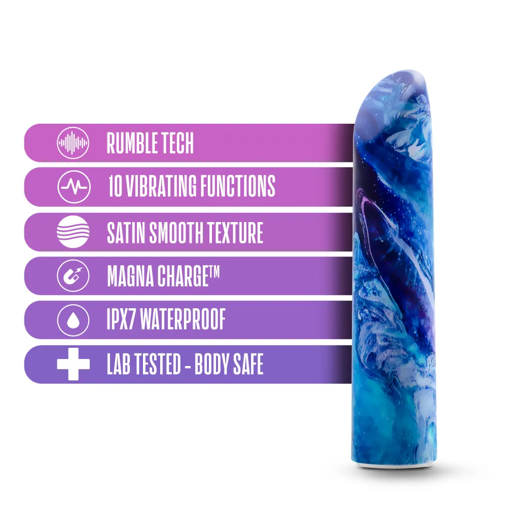 Limited Addiction By Blush® | Mesmerize Power Vibe Azure Vibrator with Powerful RumboTech™ Technology