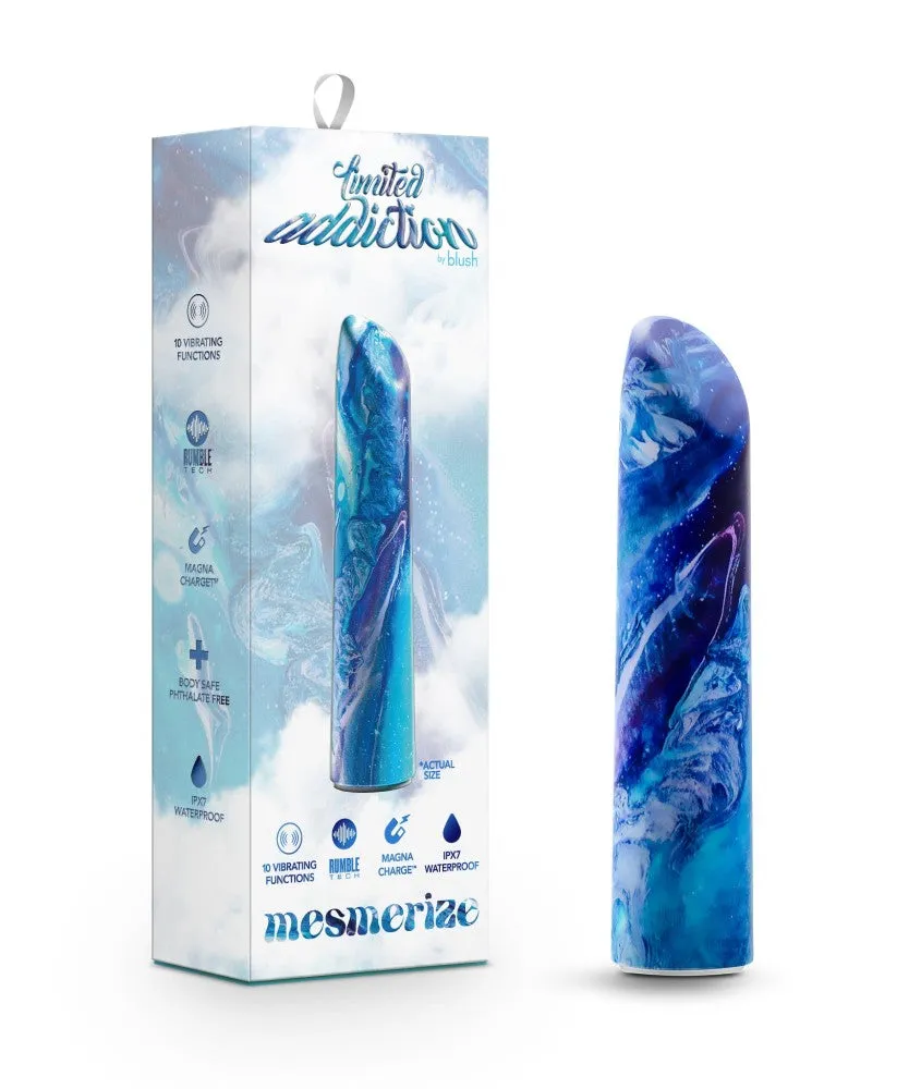 Limited Addiction By Blush® | Mesmerize Power Vibe Azure Vibrator with Powerful RumboTech™ Technology