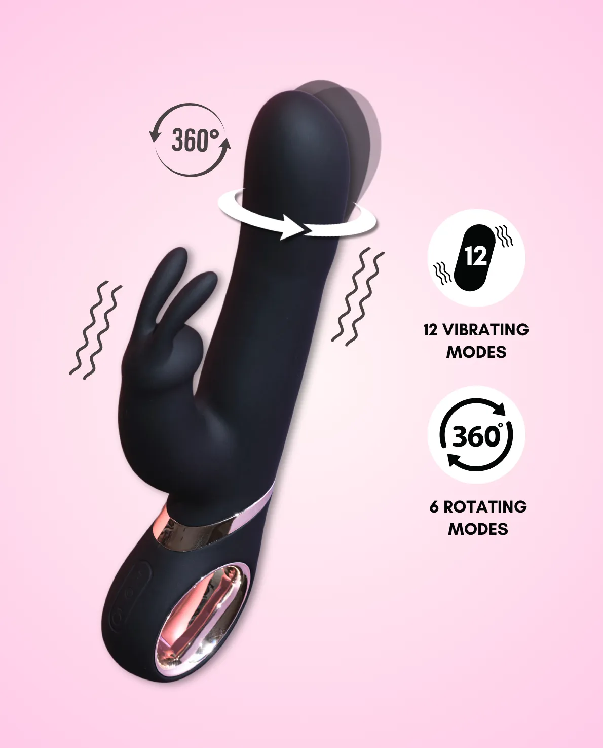 Lola Rabbit Rotating Vibrating Dildo