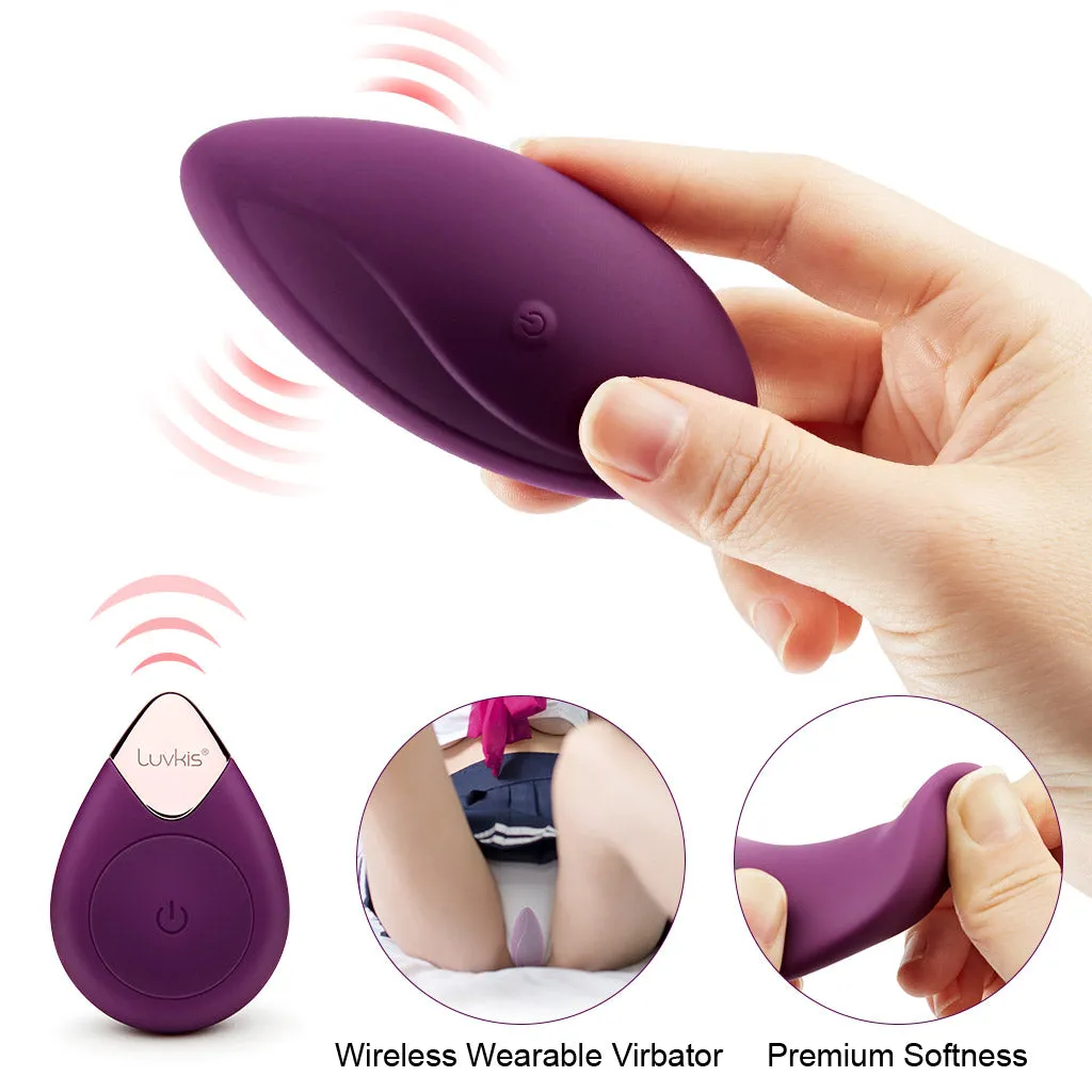 Luvkis Remote Wireless Wearable Vibrator Pro 2, Purple