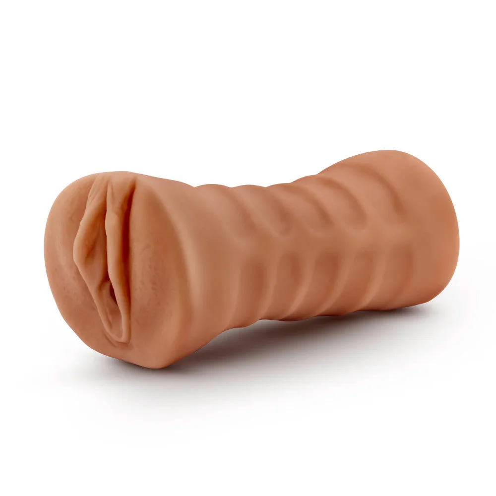 M For Men By Blush® | Julieta Realistic Mocha Vibrating Masturbator / Stroker