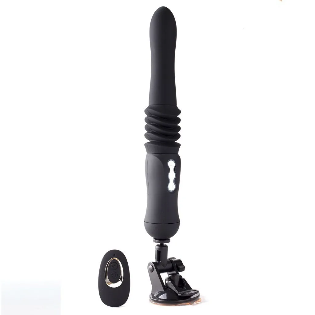 Maia Max Silicone Vibrating, Thrusting Dildo with Suction Cup & Remote Control