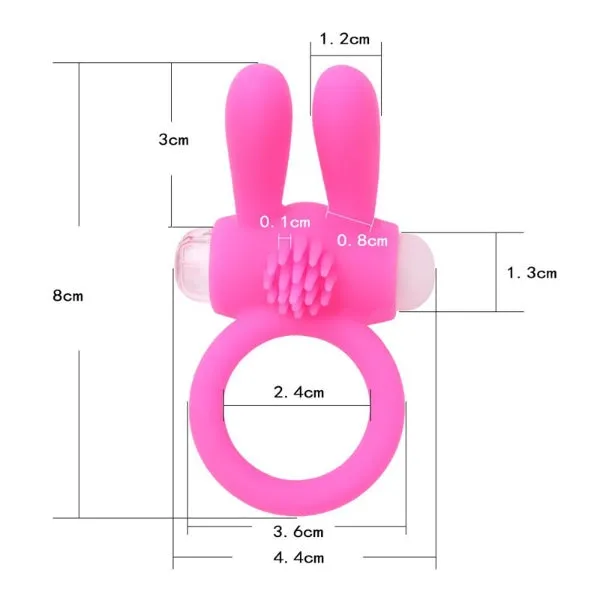 Mini Penis Ring Vibrating Rabbit Cock Ring Male Vibrator