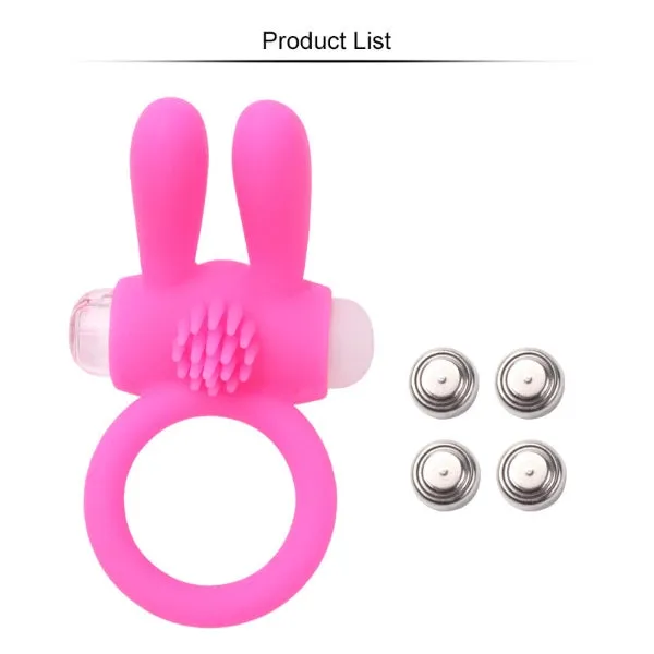 Mini Penis Ring Vibrating Rabbit Cock Ring Male Vibrator