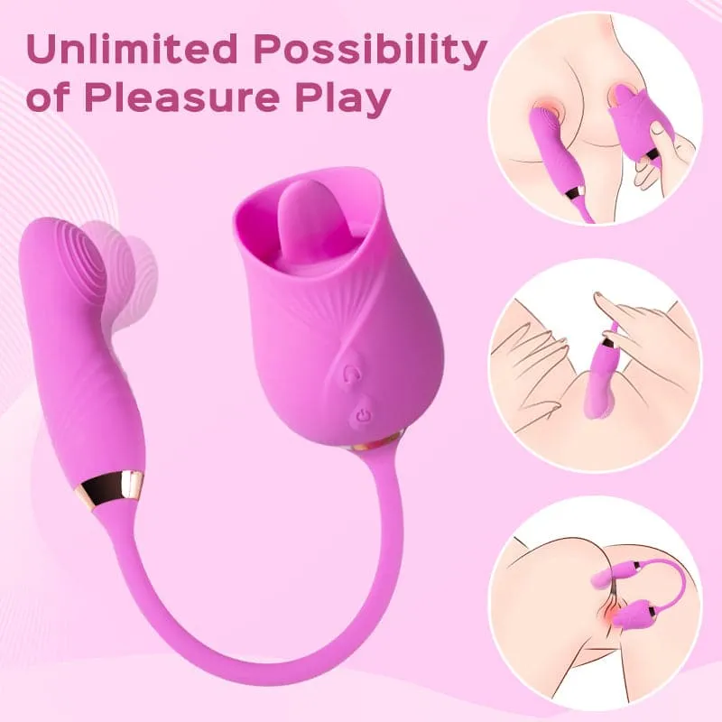 Momo - Rose Clit Licker & Tapping Egg Vibrator 