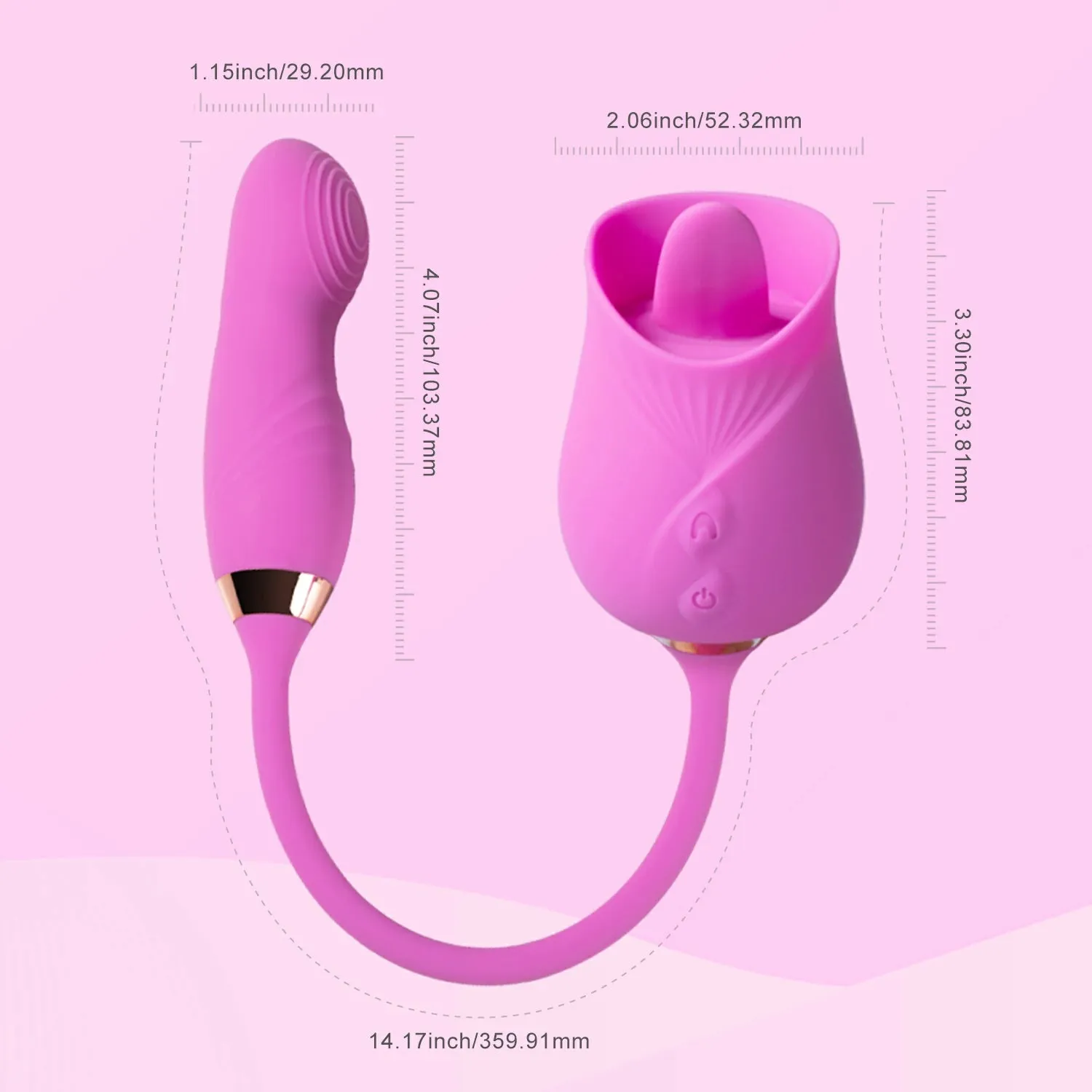 Momo - Rose Clit Licker & Tapping Egg Vibrator 