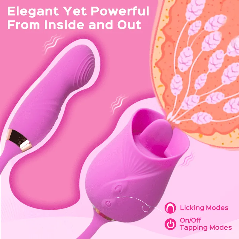 Momo - Rose Clit Licker & Tapping Egg Vibrator 