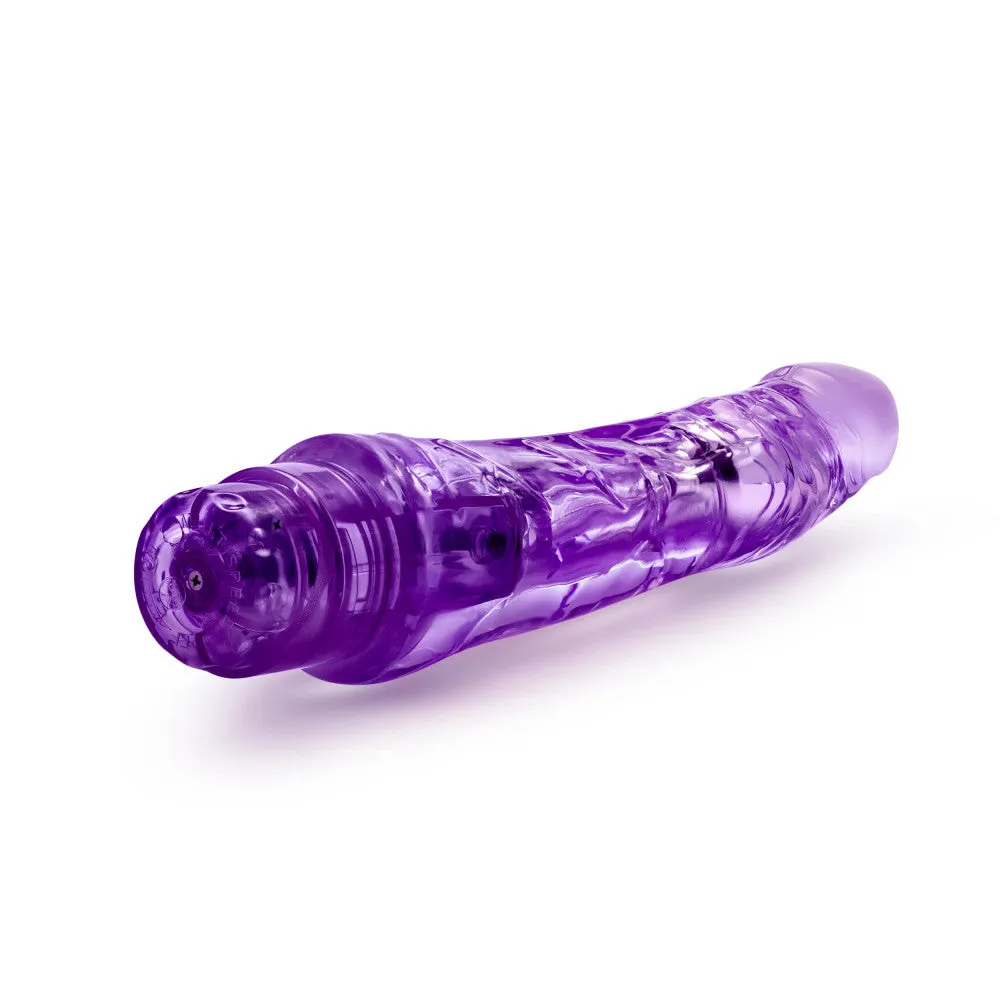 Naturally Yours By Blush® | Mambo Vibe Realistic Curved Purple 9-Inch Long Vibrating Dildo