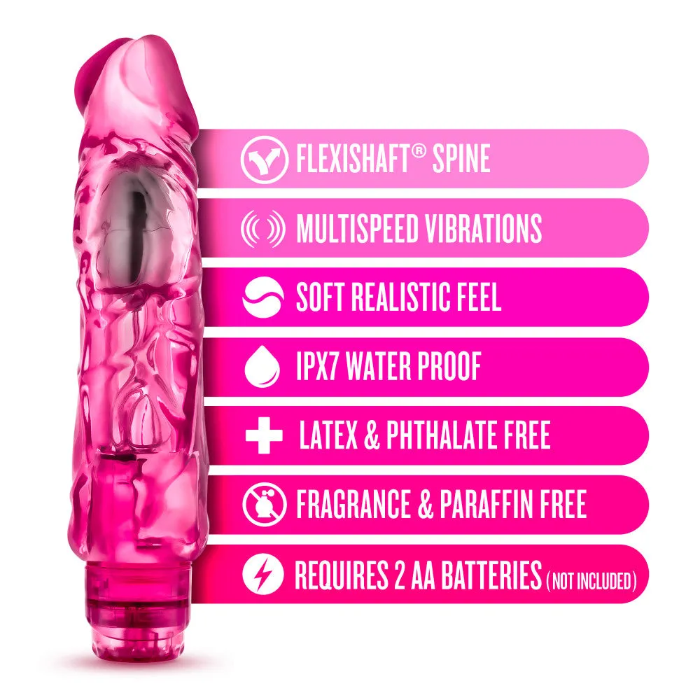 Naturally Yours By Blush® | Wild Ride Realistic Pink 9-Inch Vibrator