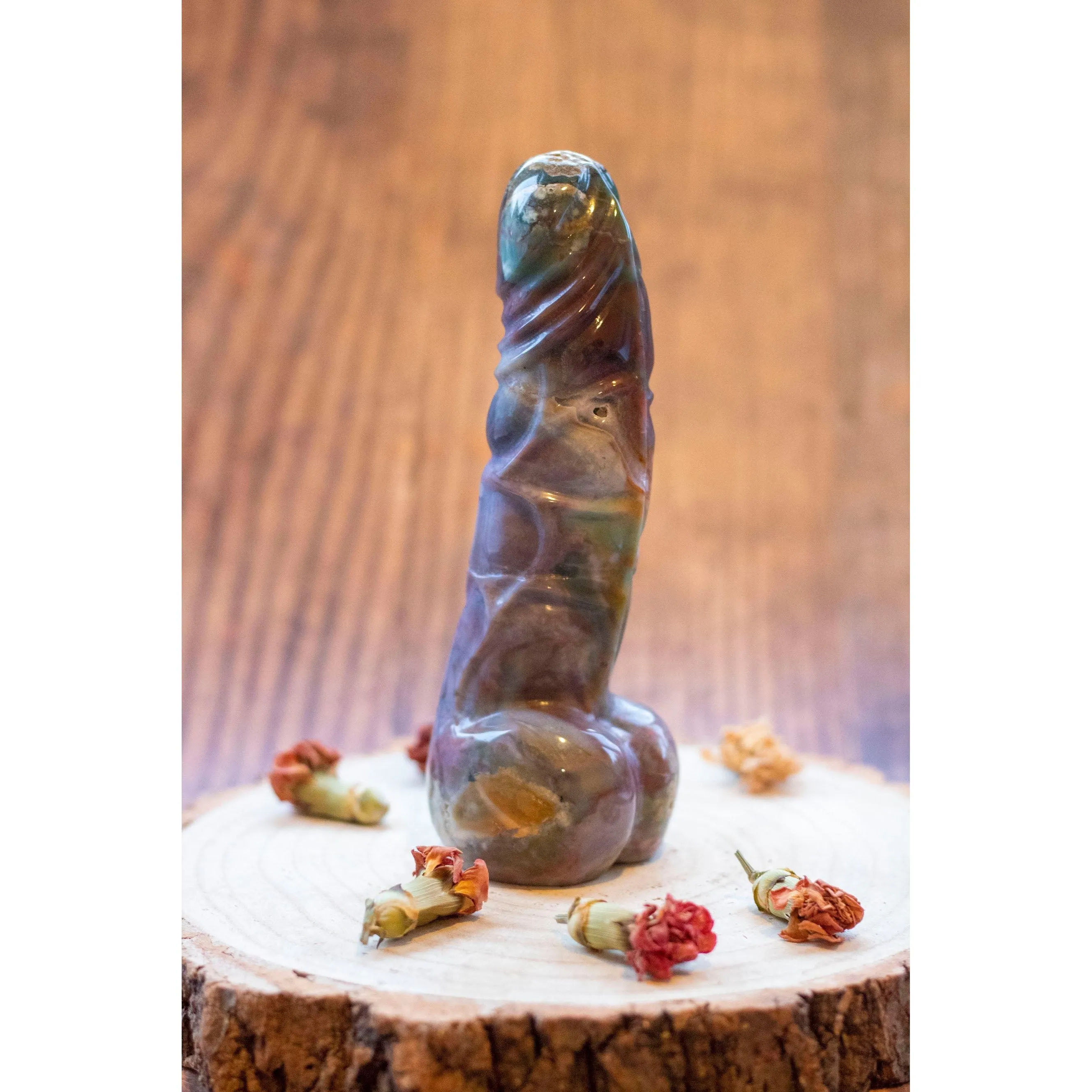 Ocean Jasper Phallic Crystal