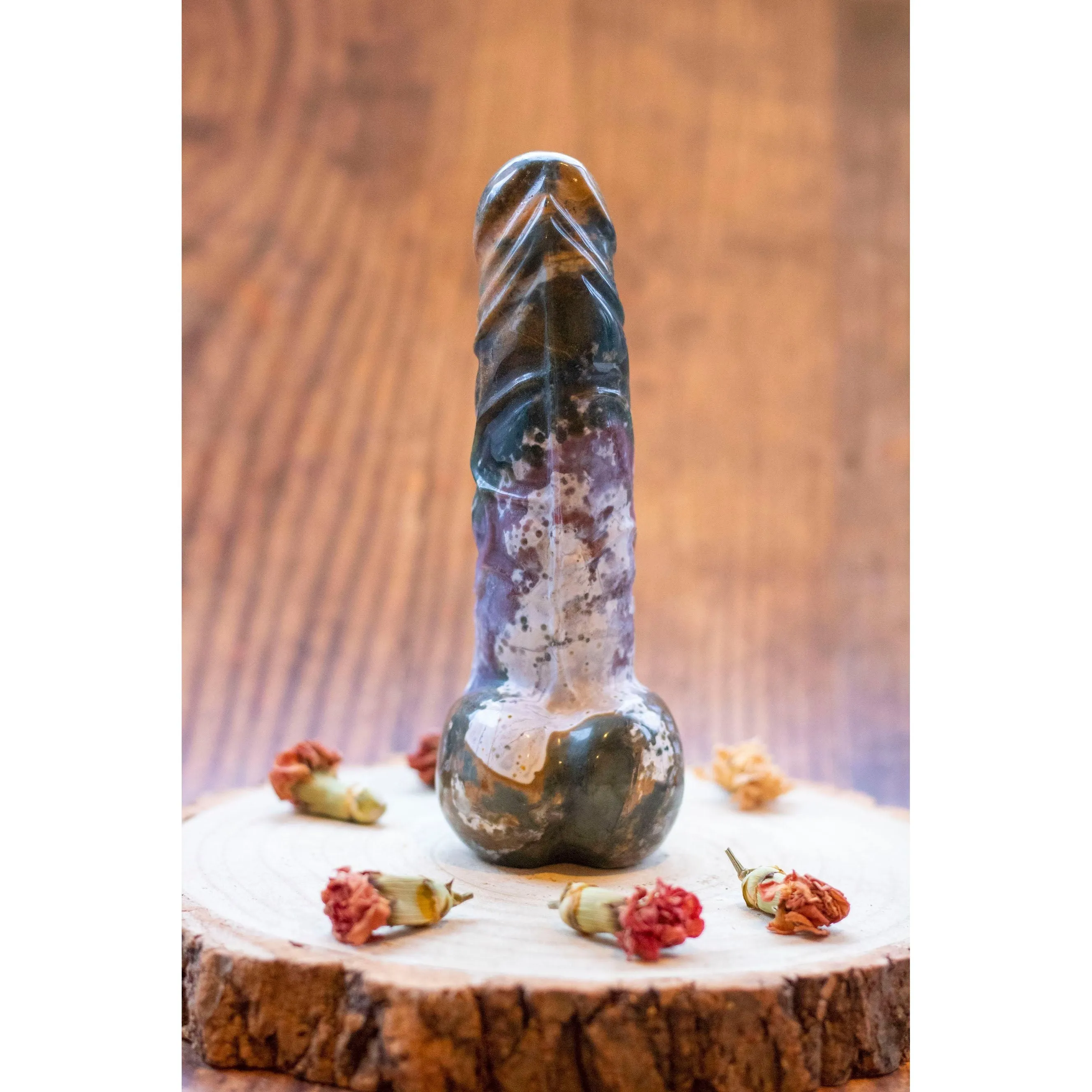 Ocean Jasper Phallic Crystal