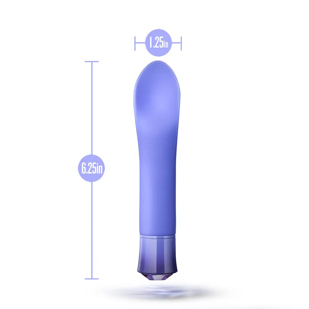 Oh My Gem By Blush® | Enrapture: 6.5 Inch Warming Clitoral Vibrator in Tanzanite with Powerful RumboTech™ Technology