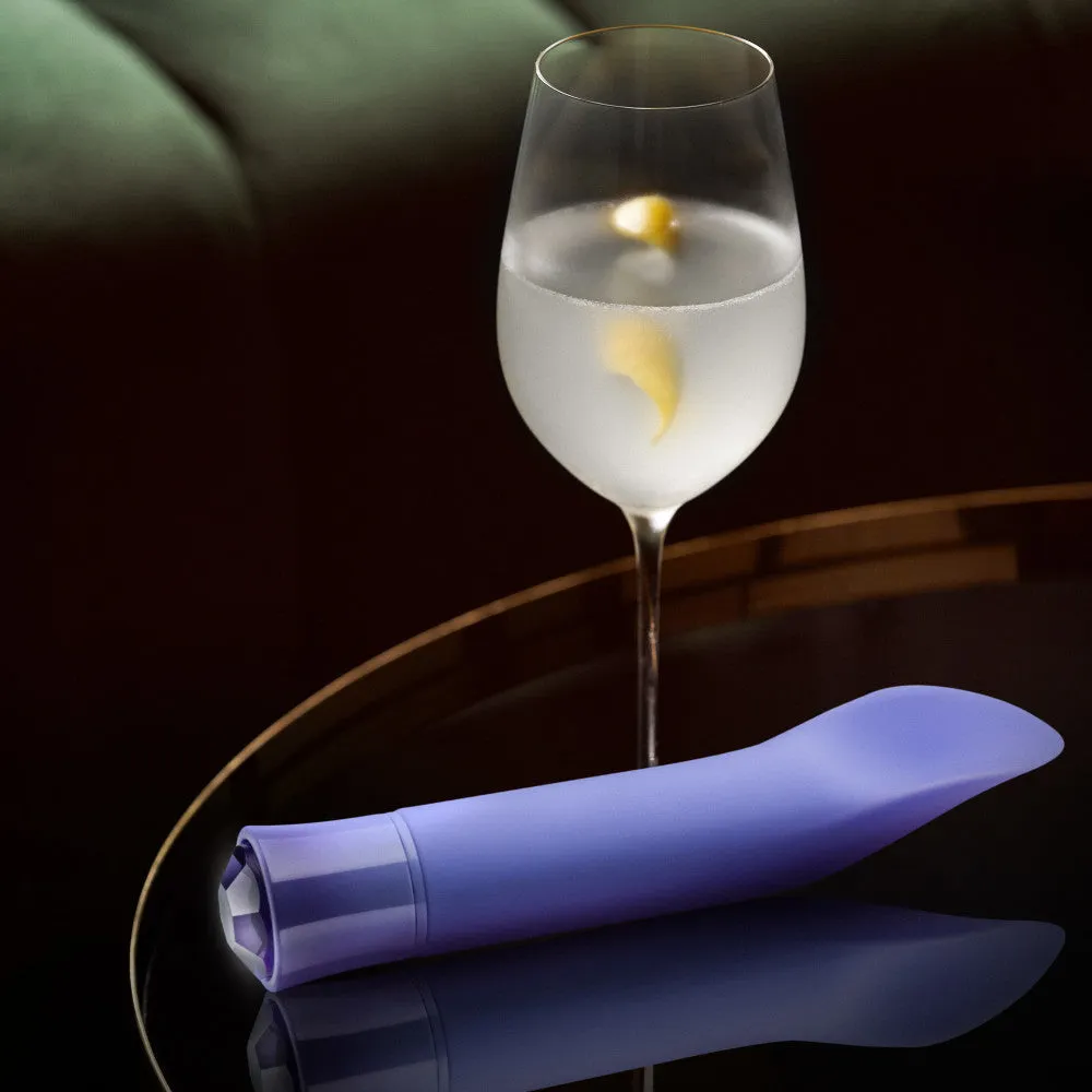 Oh My Gem By Blush® | Enrapture: 6.5 Inch Warming Clitoral Vibrator in Tanzanite with Powerful RumboTech™ Technology