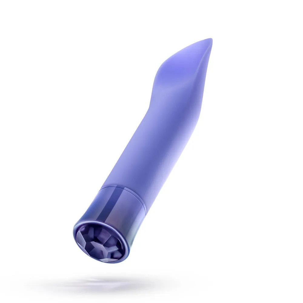 Oh My Gem By Blush® | Enrapture: 6.5 Inch Warming Clitoral Vibrator in Tanzanite with Powerful RumboTech™ Technology