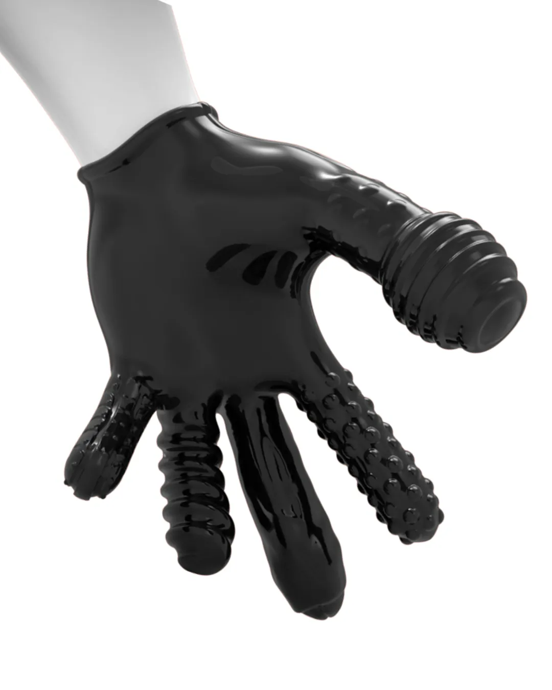 Oxballs Finger Fuck Textured Fingering Glove - Black