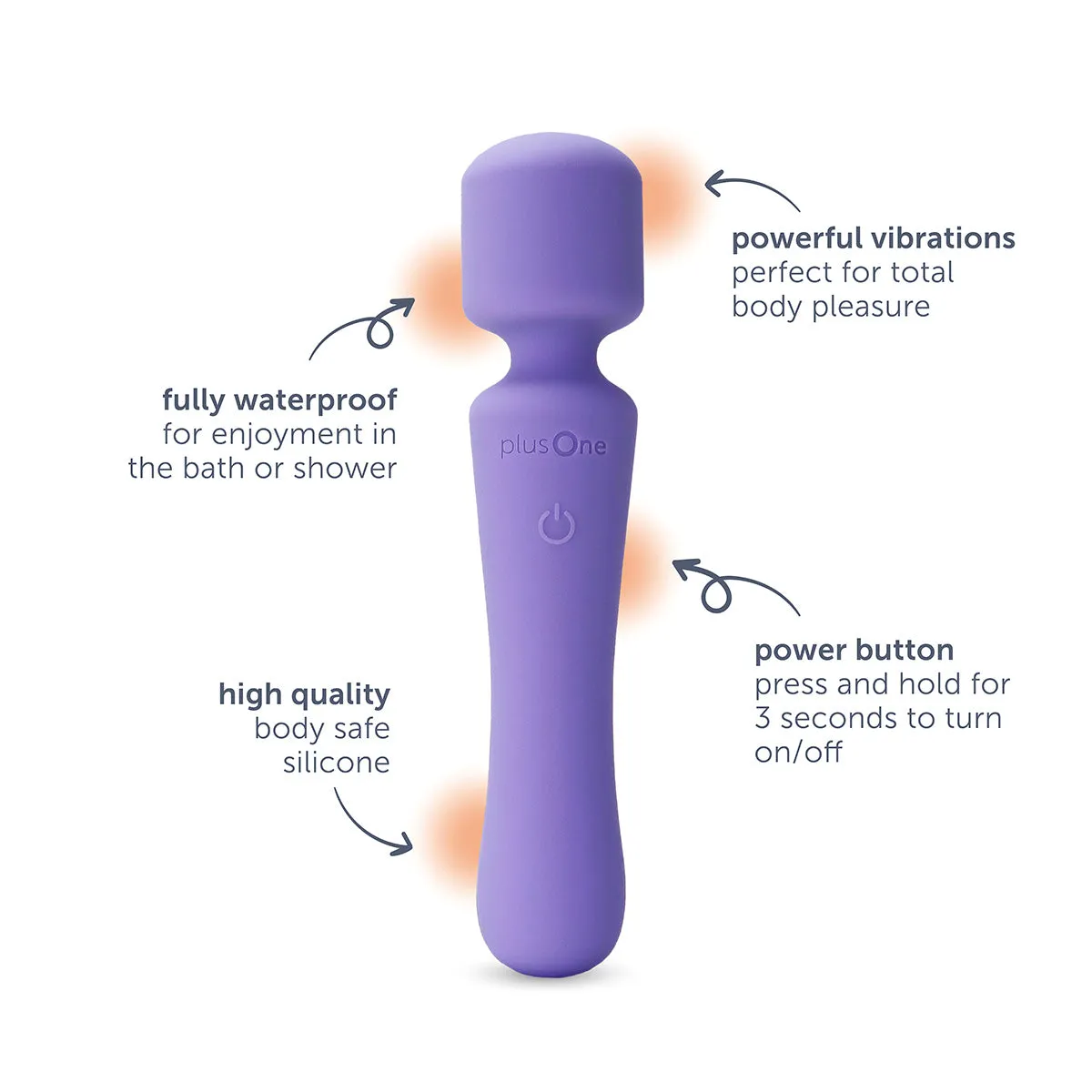 plusOne® vibrating wand