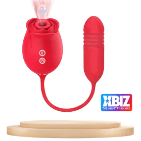 PYRRLA | 3 in 1 Rose Sex Toy with Butt Plug  For Woman