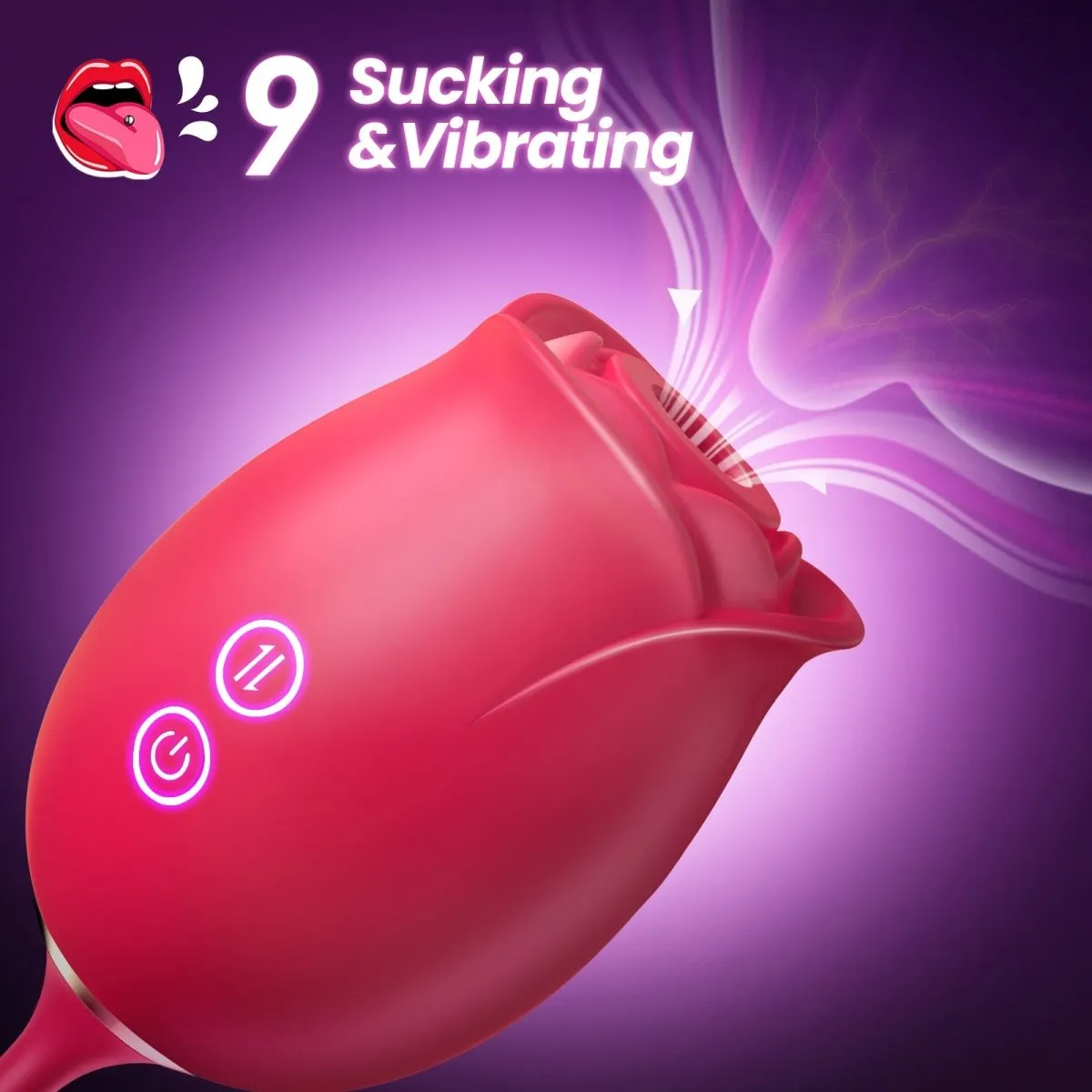 PYRRLA | 3 in 1 Rose Sex Toy with Butt Plug  For Woman