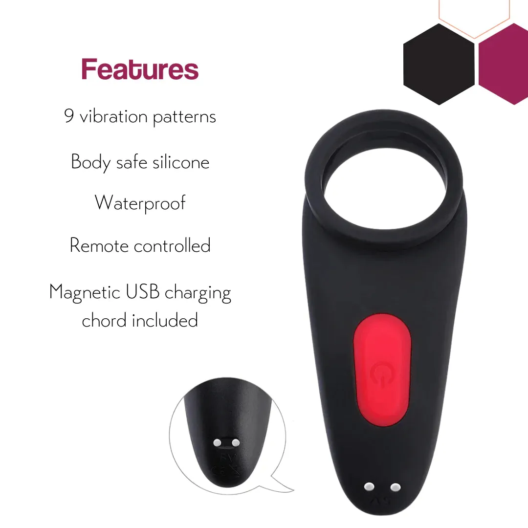 Remote Controlled Vibrating Dual Ring