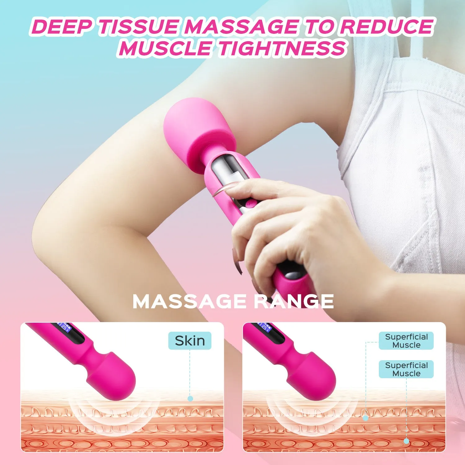 Savvy - Extra Powerful Wand Massager with LED Display Screen