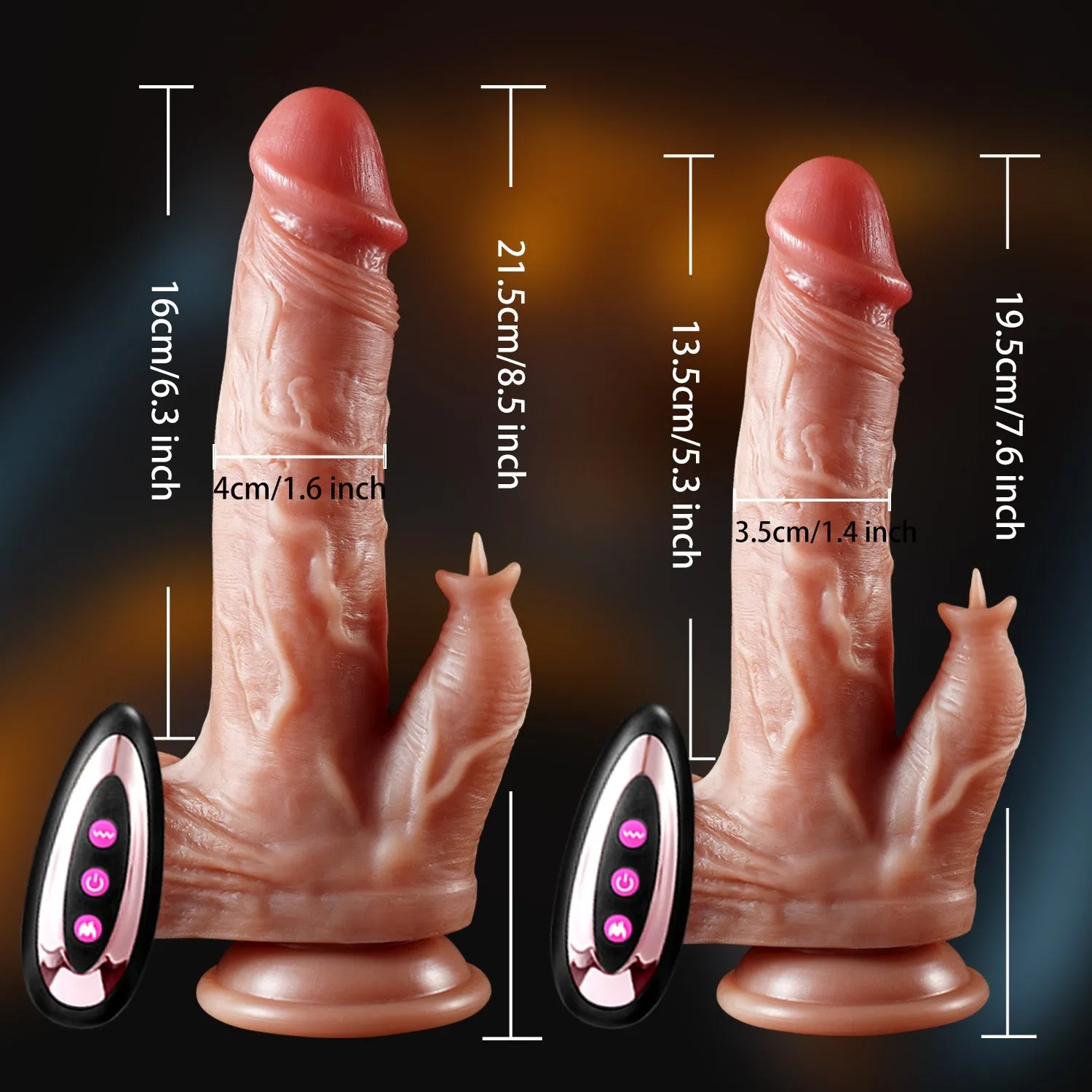 Simulation Dildo LGBTQ Vibrating Telescopic Masturbator