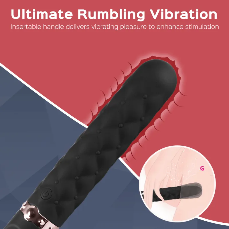 Slave Master - Vibrating Faux Leather Flogger 