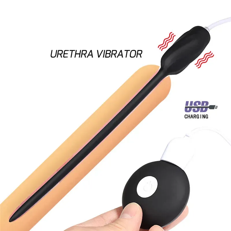 Vibrating Urethral Sound Urethral Plug Urethra Vibrator