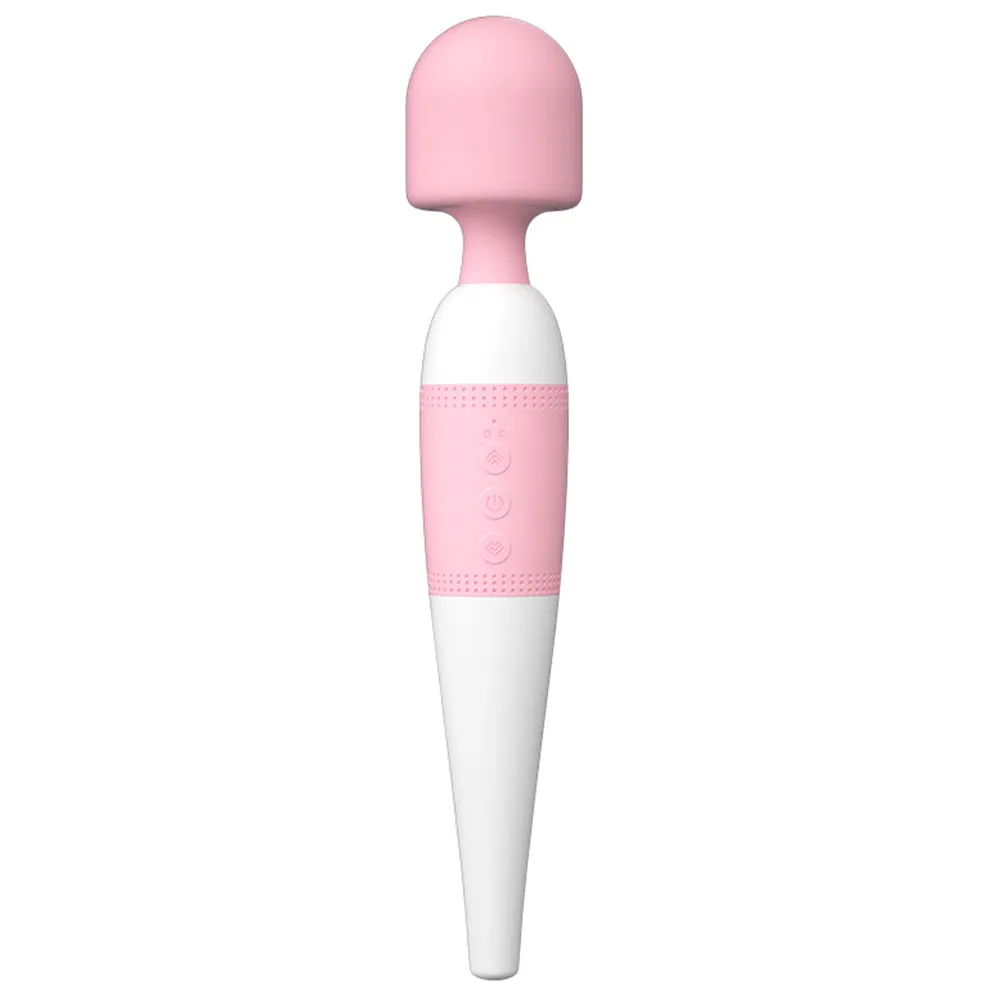 Wand Vibrator with Licking Tongue & Vibrating Head