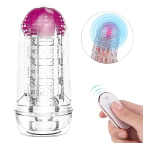 Wynn - Detachable Ball Vibrator & Pocket Pussy Manual Male Stroker